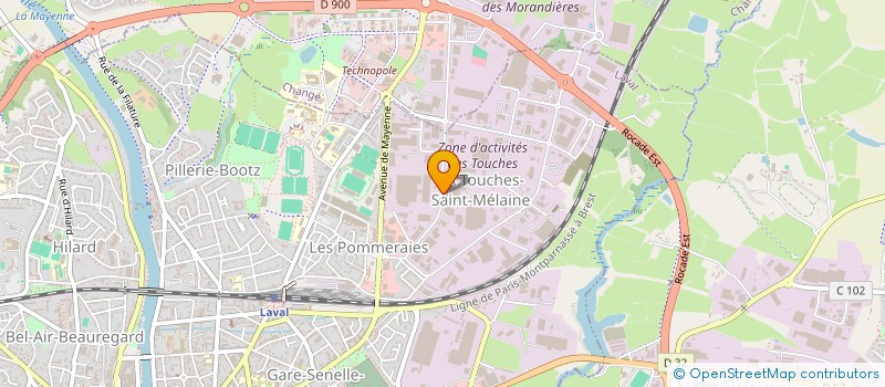 localisation de l'entreprise ASS MAYEN EXPERTCOMPTABLES ET COMPTABLES à LAVAL