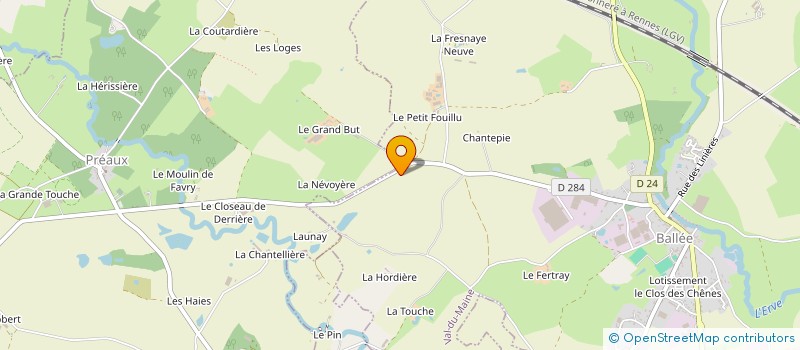 localisation de l'entreprise ASS MAYENNAISE CHASSEUR LAPIN DE GARENNE  SAULGES