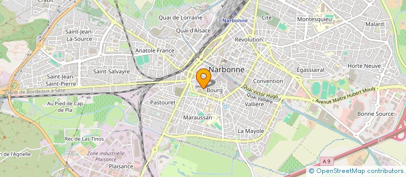 localisation de l'entreprise ASS MED DE L'AUDE POUR LA FMC à NARBONNE