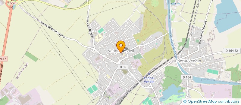 localisation de l'entreprise ASS MEDAILLES DU TRAVAIL VENDIN CENTRE  VENDIN-LE-VIEIL