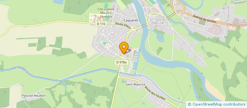 localisation de l'entreprise ASS MEDECINS LIBERAUX SUD NIVERNAIS  DECIZE