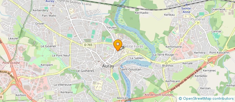 localisation de l'entreprise ASS MEDECINS MAISON GARDE TERRE- à AURAY