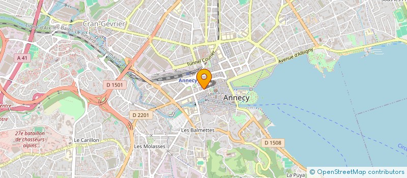 localisation de l'entreprise ASS MEDIA ESPOIR à ANNECY