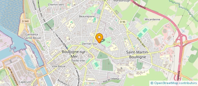 localisation de l'entreprise ASS  MEDIA SON à BOULOGNE-SUR-MER