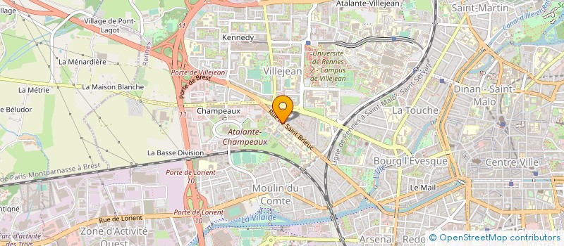 localisation de l'entreprise ASS MEDIATEURS GROUPES AGRICOLES RURAUX  RENNES