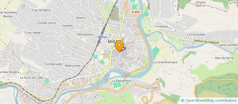 localisation de l'entreprise ASS MEDIATION SUD AVEYRON à MILLAU