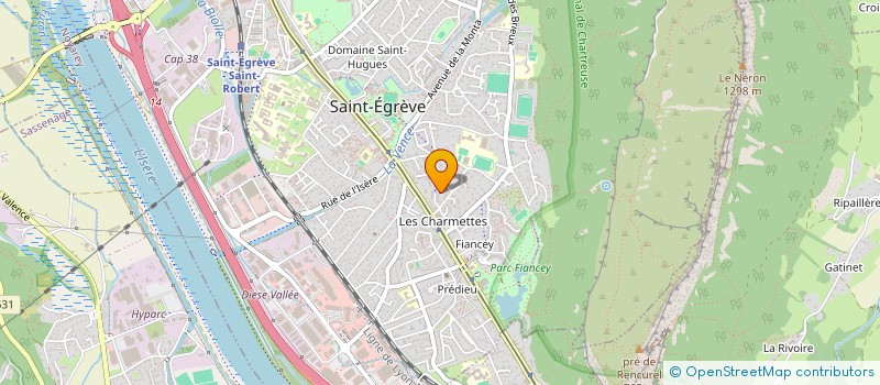 localisation de l'entreprise ASS MEDICALE DE CHARTREUSE SUD  SAINT-EGREVE