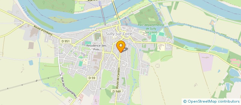 localisation de l'entreprise ASS MEDICALE DES DRS BAGLAN-REY-NJOCK à SULLY-SUR-LOIRE