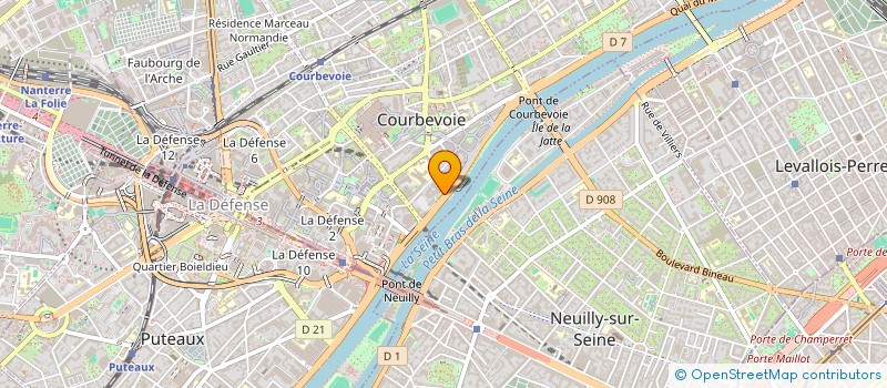 localisation de l'entreprise ASS MEDICALE INTERENTREPRISE DOUMER à COURBEVOIE