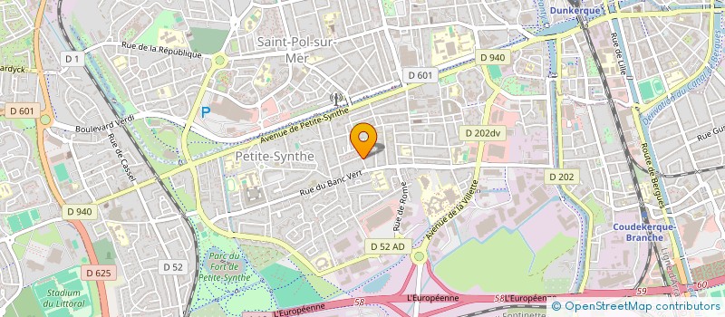 localisation de l'entreprise ASS MEDICALE URBAINE DE PETITE SYNTHE à DUNKERQUE
