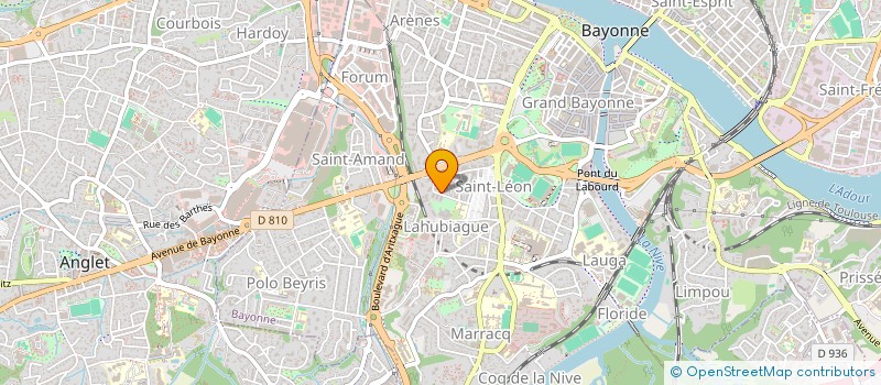 localisation de l'entreprise ASS MEDICO-CHIRURGIC CLINIQUE LAFOURCADE à BAYONNE