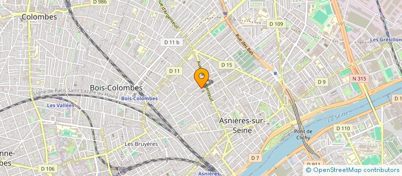 localisation de l'entreprise ASS MEDICO PSYCHO PED G BERGER à ASNIERES-SUR-SEINE