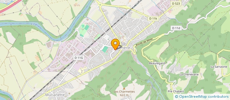 localisation de l'entreprise ASS MEDICO SOCIAL INTERCOMM DOMENE à DOMENE