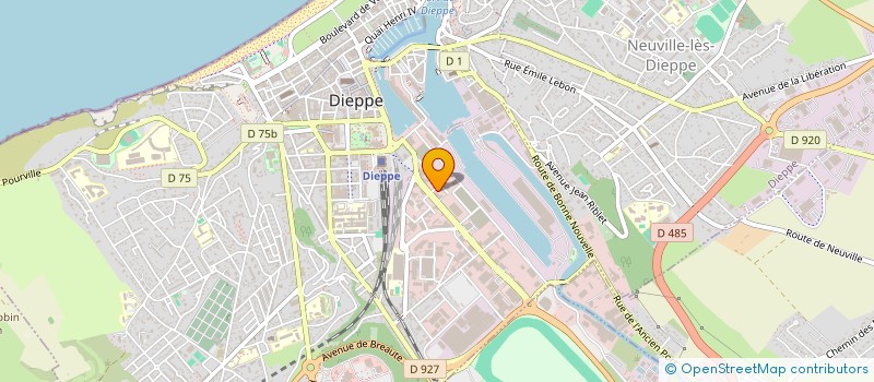 localisation de l'entreprise ASS MEDICO SOCIALE REGION DIEPPE à DIEPPE