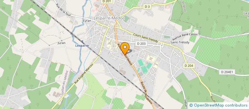 localisation de l'entreprise ASS MEDOC ENVIRONNEMENT à LESPARRE-MEDOC