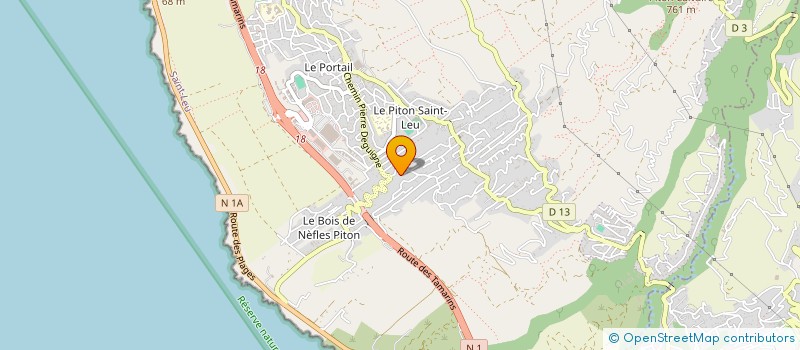 localisation de l'entreprise ASS MEG'ANIMATION à SAINT-LEU