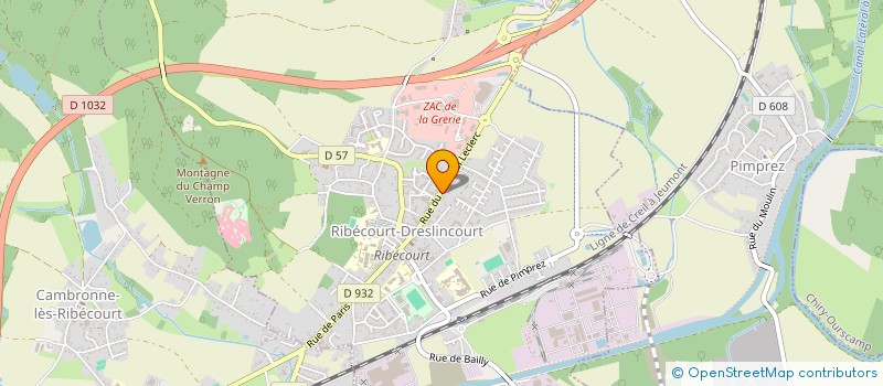 localisation de l'entreprise ASS MELI-MELO DANSE  RIBECOURT-DRESLINCOURT