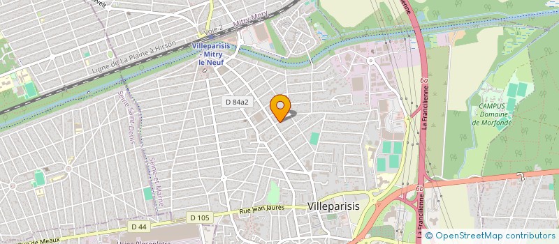 localisation de l'entreprise ASS MEMBRES LEGION D'HONNEUR COMITE LAGNY CHELLES  VILLEPARISIS