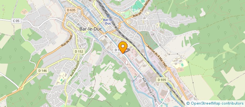 localisation de l'entreprise ASS MEMBRES SCE SANTE SAPEURS POMPIERS à BAR-LE-DUC