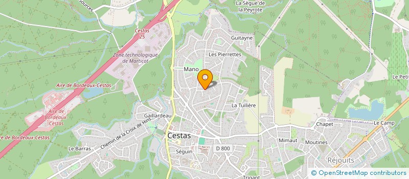 localisation de l'entreprise ASS MEMOIRE ET COMMUNICATION à CESTAS
