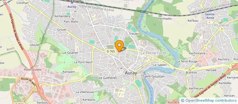 localisation de l'entreprise ASS MEMOIRE HIER AUJOURD'HUI à AURAY