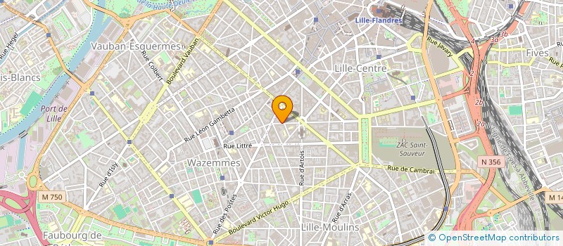 localisation de l'entreprise ASS MENSA FLANDRES ARTOIS à LILLE