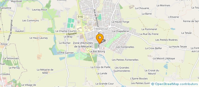 localisation de l'entreprise ASS MER VOILE MELESSE  MELESSE