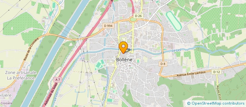 localisation de l'entreprise ASS MERIDIONALE COMMUNAUTE PAIN DE VIE  BOLLENE