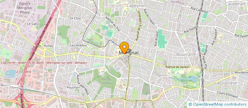 localisation de l'entreprise ASS MERIGNAC LOISIRS à MERIGNAC