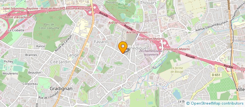 localisation de l'entreprise ASS MESS PERSONNEL MAIS ARRET BX GRADIGN à GRADIGNAN