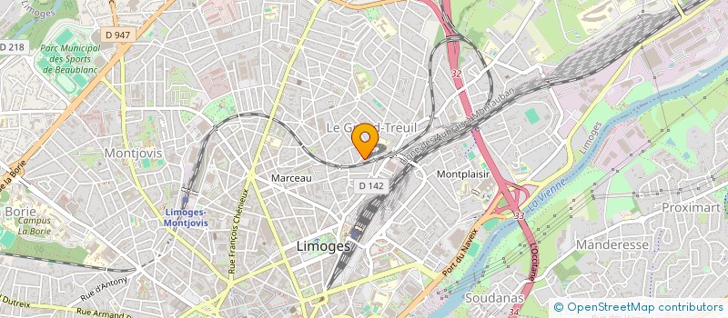 localisation de l'entreprise ASS METEOROLOGIQUE à LIMOGES