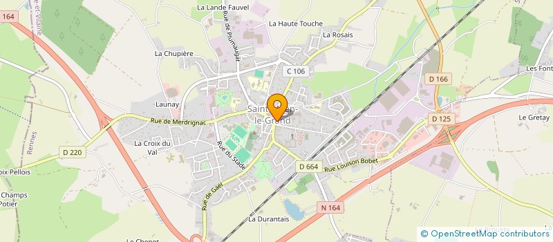 localisation de l'entreprise ASS MEVENNAISE ENSEIGNEMENT  SAINT-MEEN-LE-GRAND