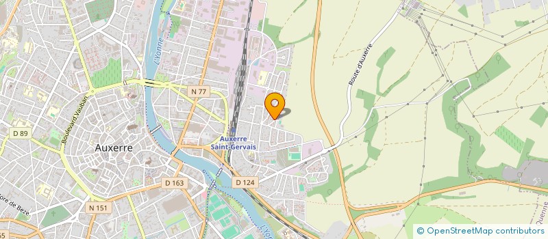 localisation de l'entreprise ASS MI - KA RIVE DROITE AUXERRE à AUXERRE
