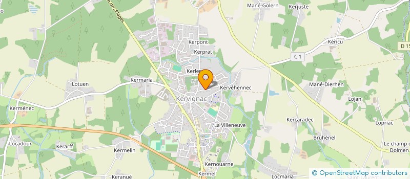 localisation de l'entreprise ASS MIBEMOL  KERVIGNAC