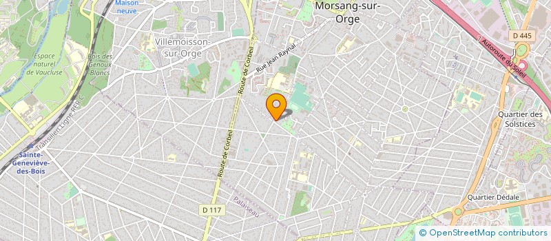 localisation de l'entreprise ASS MICRO INFORMATIQUE HUREPOIX  MORSANG-SUR-ORGE