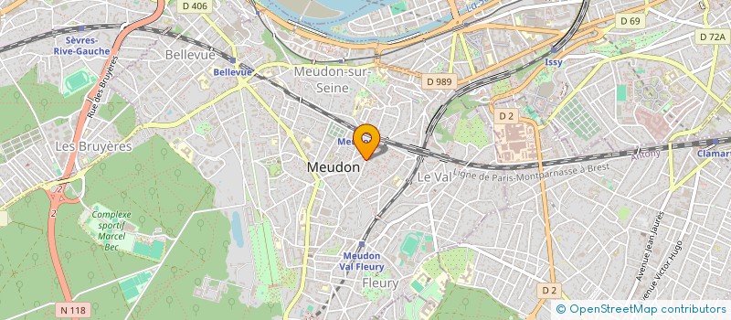 localisation de l'entreprise ASS  MIEUX VIVRE A MEUDON  MEUDON