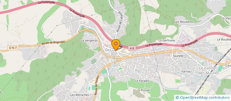 localisation de l'entreprise ASS  MIEUX VIVRE AU LUC  LE LUC