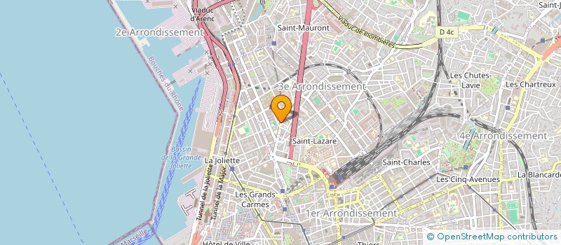 localisation de l'entreprise ASS MIEUX VIVRE NOS QUARTIERS à MARSEILLE