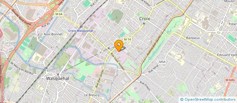 localisation de l'entreprise ASS  MILLIERS DE COEURS  CROIX