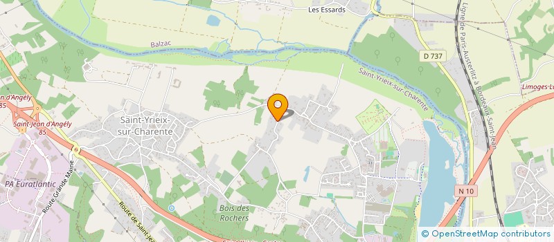 localisation de l'entreprise ASS MIM'EDITE à SAINT-YRIEIX-SUR-CHARENTE