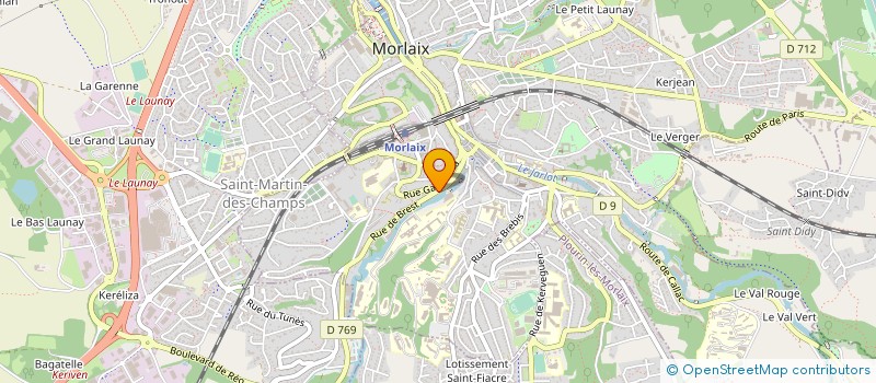 localisation de l'entreprise ASS MIRACETI à MORLAIX
