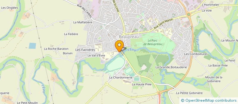 localisation de l'entreprise ASS MISSION BOCAGE  BEAUPREAU-EN-MAUGES