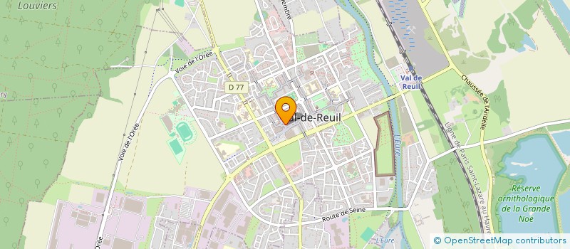 localisation de l'entreprise ASS MISSION LOCAL LOUVIER VAL REUIL ANDE  VAL-DE-REUIL