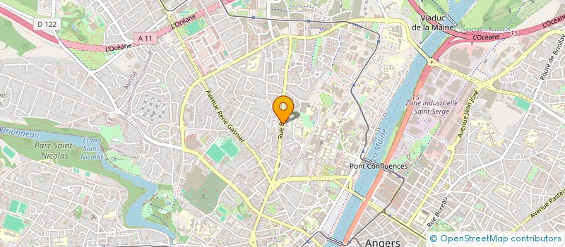 localisation de l'entreprise ASS MISSION OUVRIERE ANGEVINE à ANGERS