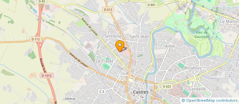 localisation de l'entreprise ASS  MISSIONNAIRE SUISSE  CASTRES