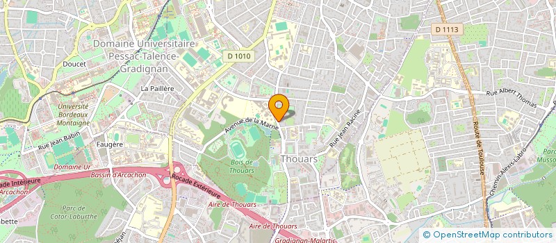 localisation de l'entreprise ASS MIX CITE  TALENCE