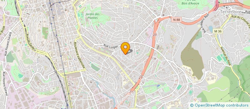 localisation de l'entreprise ASS MJC ST ETIENNE BEAULIEU  SAINT-ETIENNE