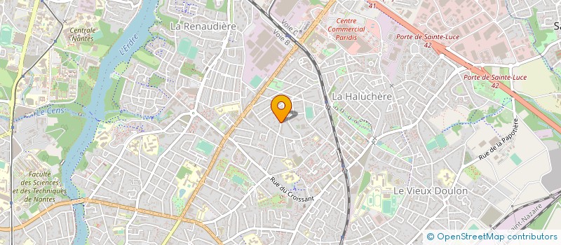 localisation de l'entreprise ASS MODERNE ADMINIST ET GESTION CIDUNATI à NANTES