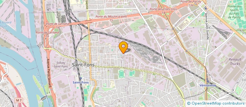 localisation de l'entreprise ASS MOISSON MONDIALE VIDEO  SAINT-FONS