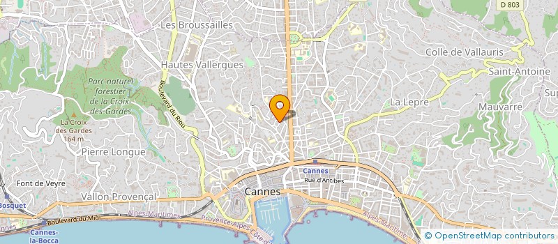 localisation de l'entreprise ASS MONDE ART à CANNES